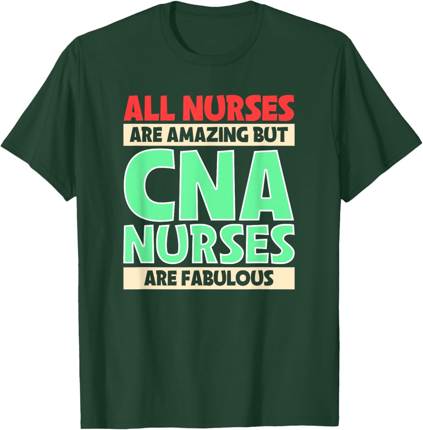 Messy Bun Cna Certified Nursing Assistant T-Shirt - T-Shirt | Forest