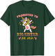 Promoted to big sister est. 2024 for pregnancy announcement T-Shirt - T-Shirt | Forest