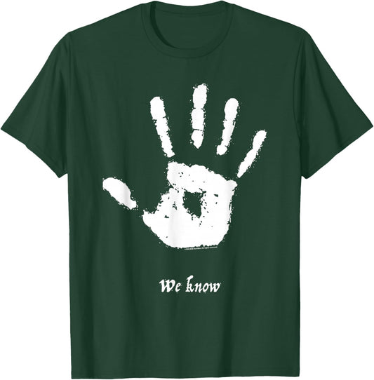 Skyrim We Know Dark Brotherhood Handprint Video Game T-Shirt - T-Shirt | Forest