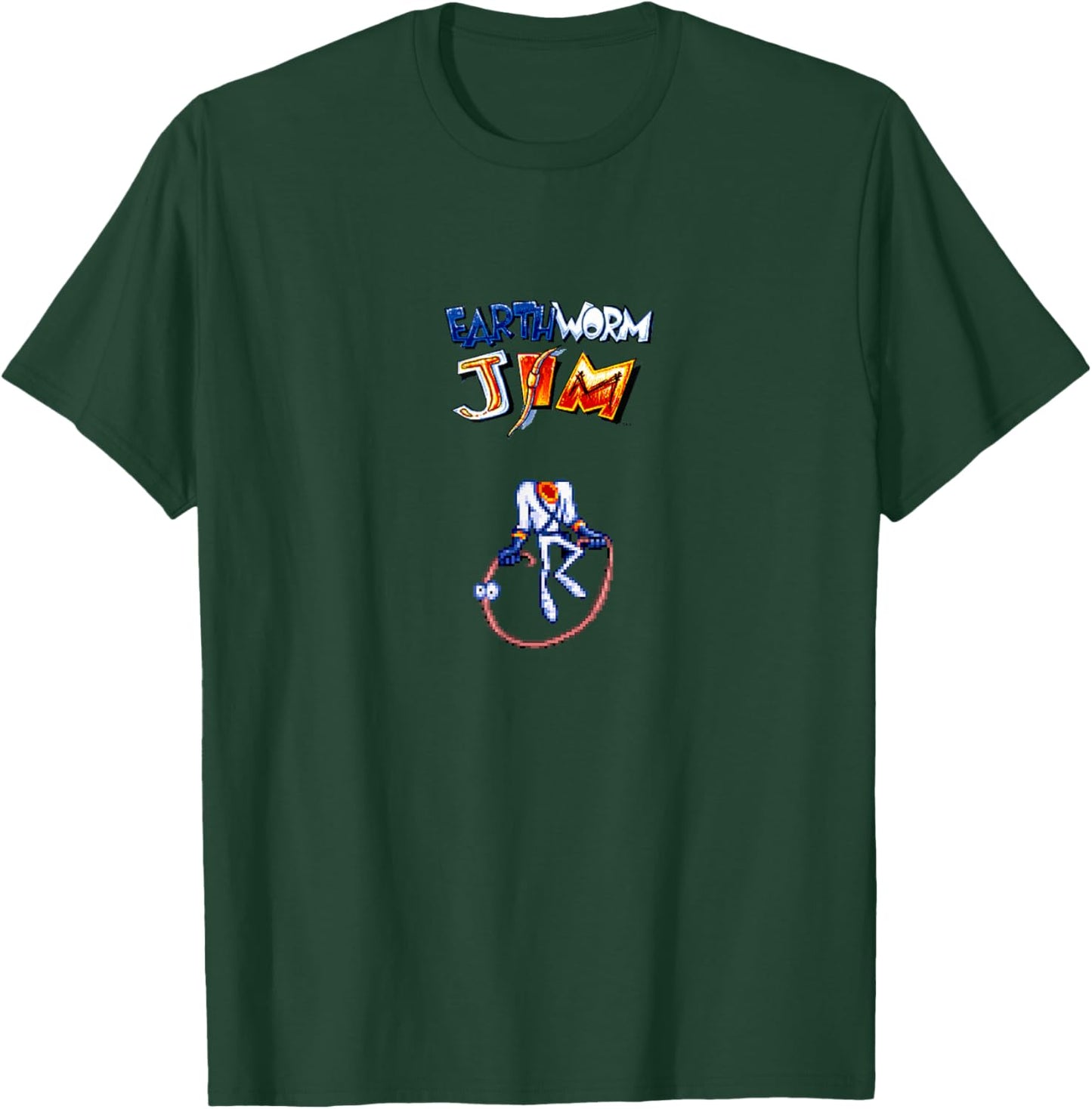 Earthworm Jim Jump Rope T-Shirt - T-Shirt | Forest