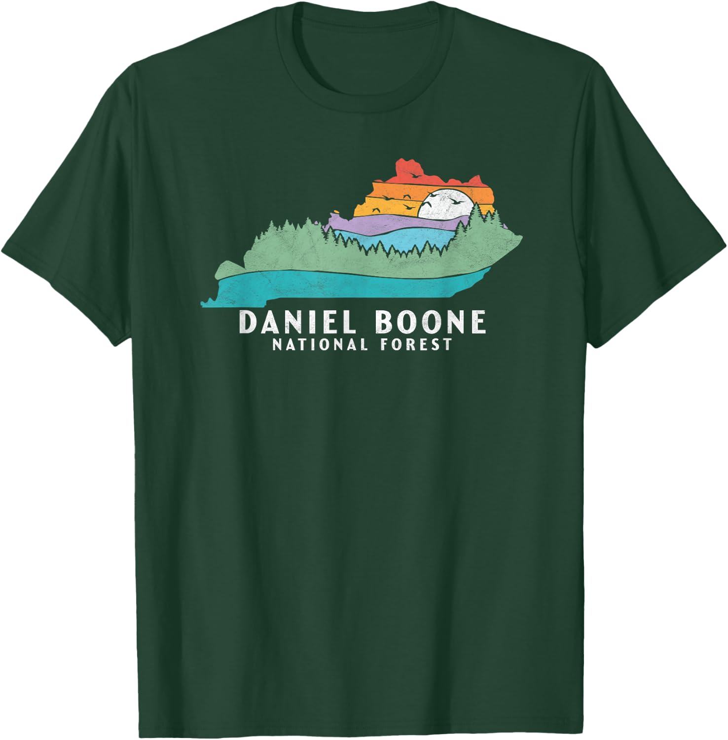 Daniel Boone Forest Kentucky Outdoors State Nature Shirt T-Shirt - T-Shirt | Forest