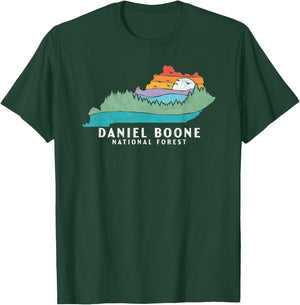 Daniel Boone Forest Kentucky Outdoors State Nature Shirt T-Shirt - T-Shirt | Forest