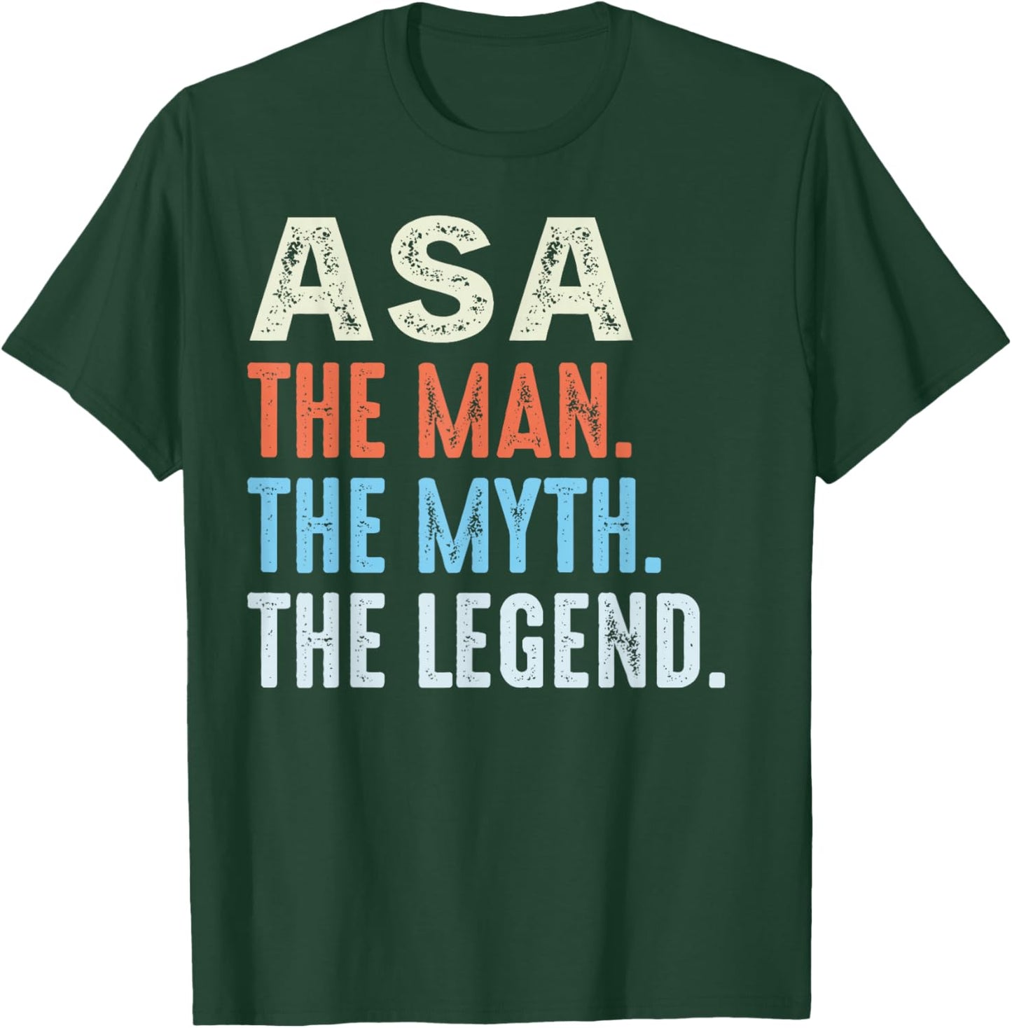 ASA The Legend Name Personalized Cute Idea Men Vintage ASA T-Shirt - T-Shirt | Forest