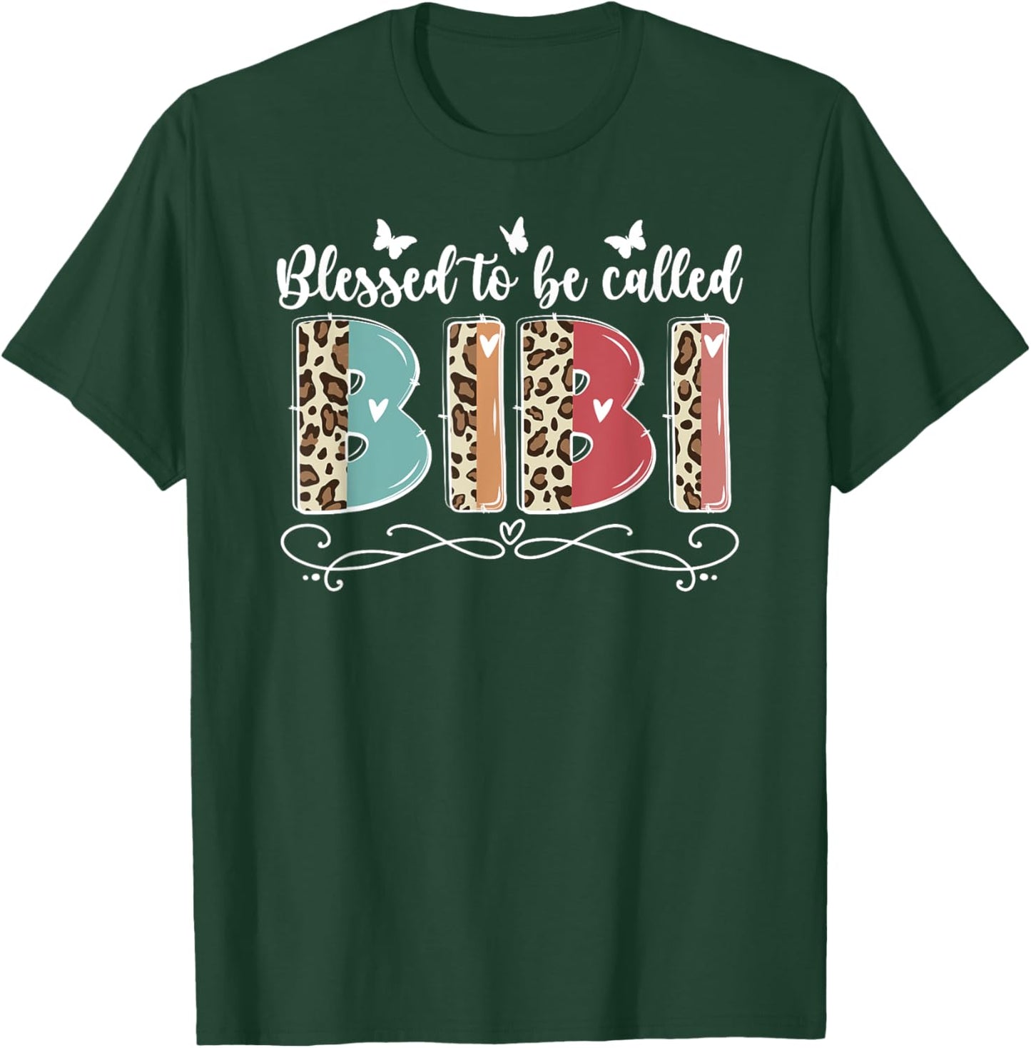 Blessed To Be Called Bibi Grandma Bibi Grandmother T-Shirt - T-Shirt | Forest