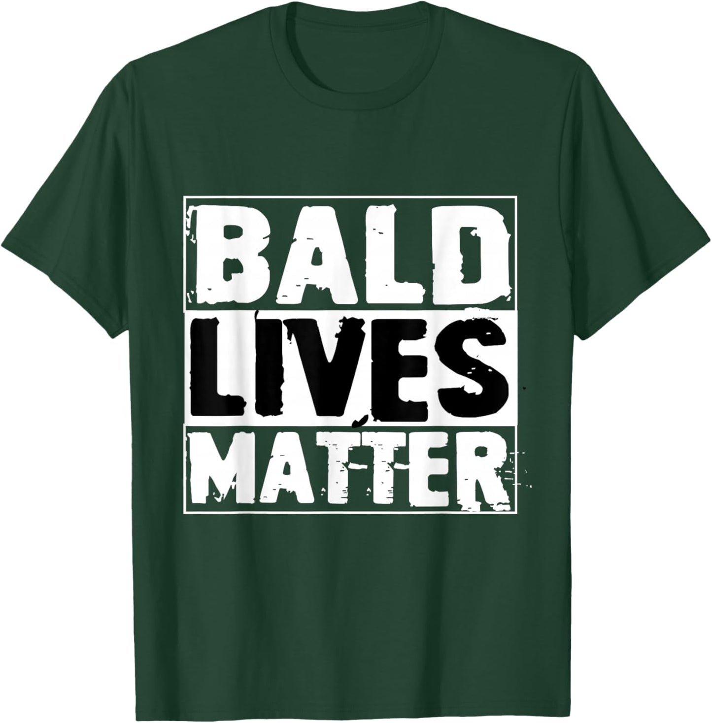 Vintage And Retro Funny Bald Men Quote Bald Lives Matter T-Shirt - T-Shirt | Forest