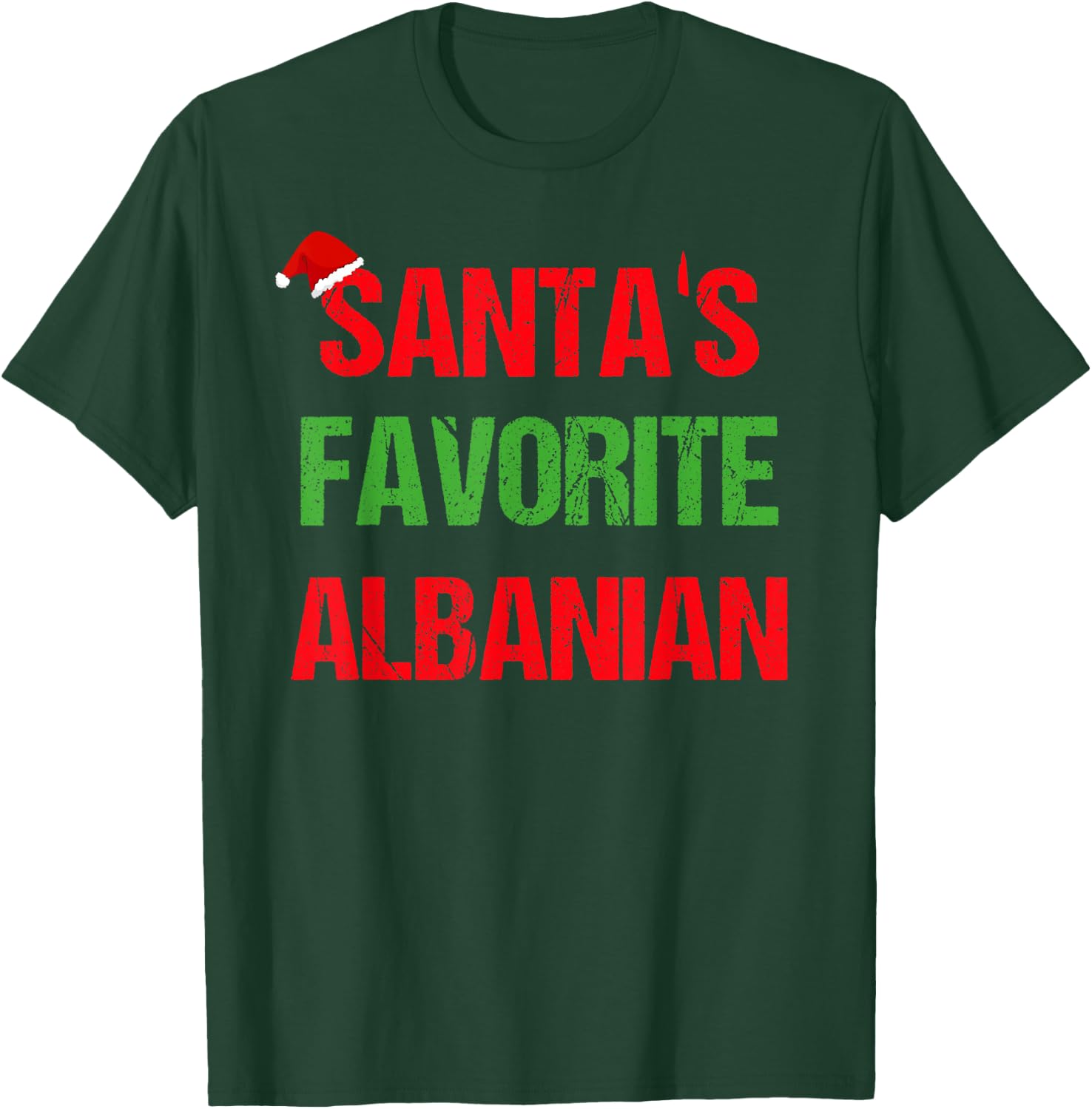 Albanian Funny Albania Pajama Christmas Gift T-Shirt - T-Shirt | Forest