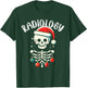 Radiology Christmas Skeleton - Santa Claus Hat X-Ray Tech T-Shirt - T-Shirt | Forest