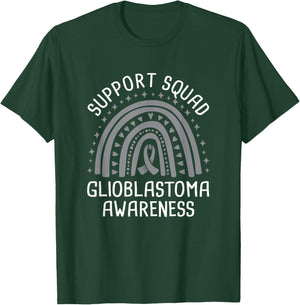 Support Squad Glioblastoma Awareness T-Shirt - T-Shirt | Forest