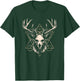 Unholy Deer Skull Design with Occult Symbols T-Shirt - T-Shirt | Forest