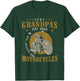 Real Grandpas Ride Motorcycles Funny Grandpa Gift Biker T-Shirt - T-Shirt | Forest