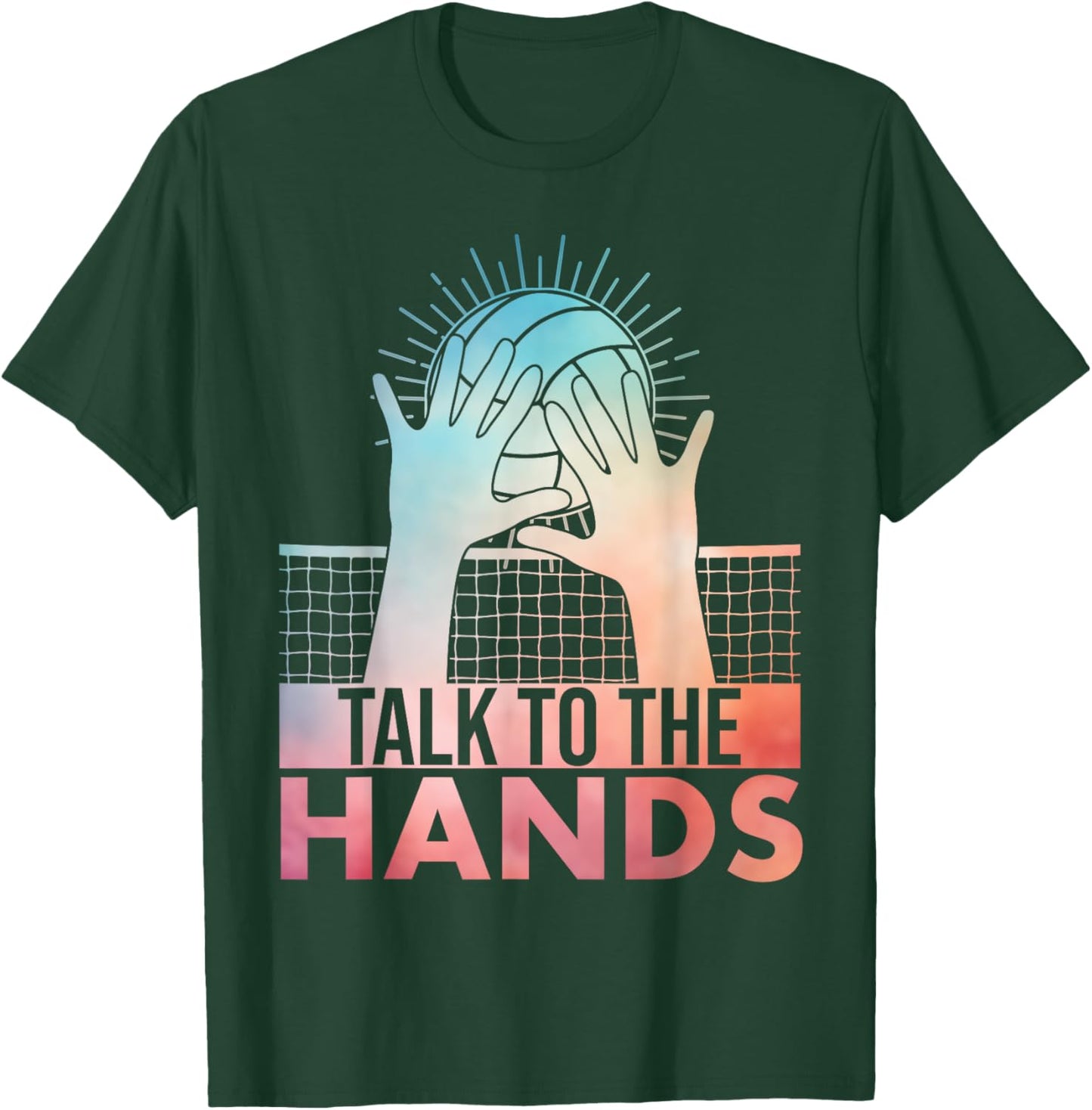 Funny Volleyball Art Women Blocker Volleyball Player T-Shirt - T-Shirt | Forest