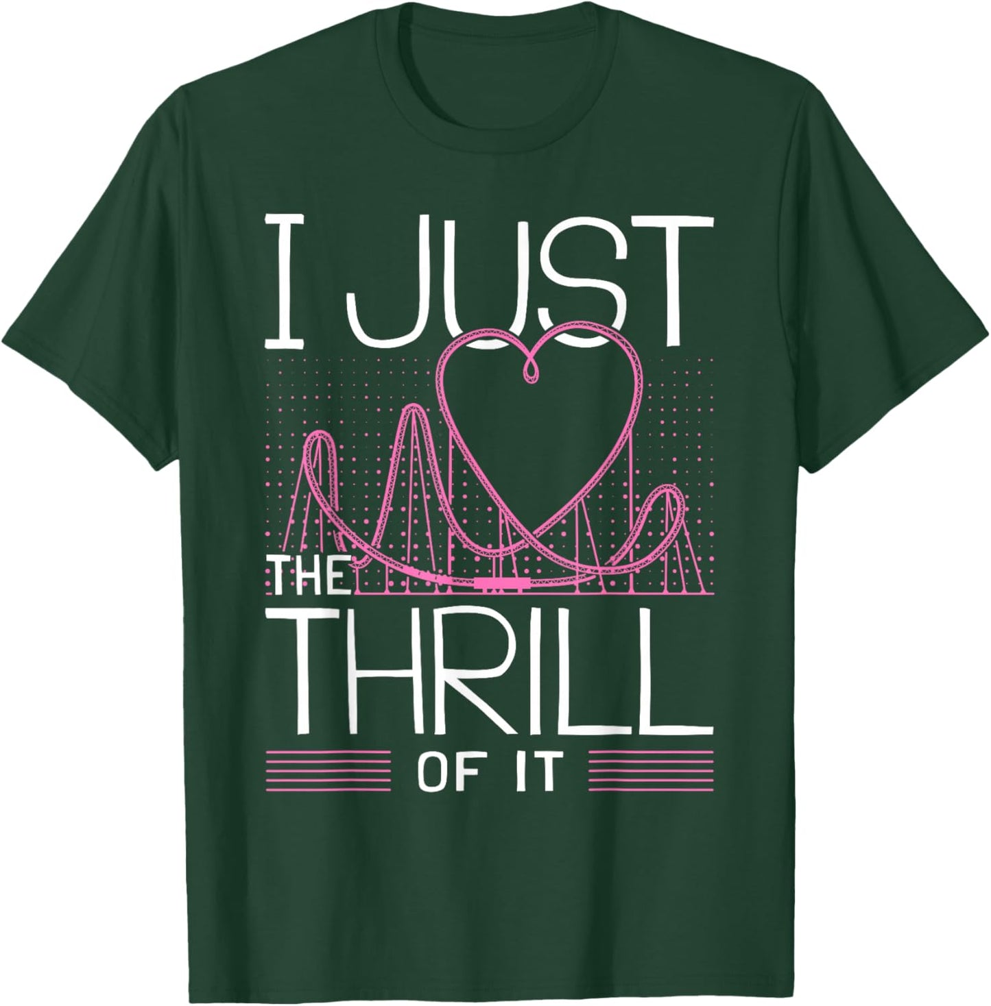 I Love Rollercoasters I Girl Roller Coaster T-Shirt - T-Shirt | Forest