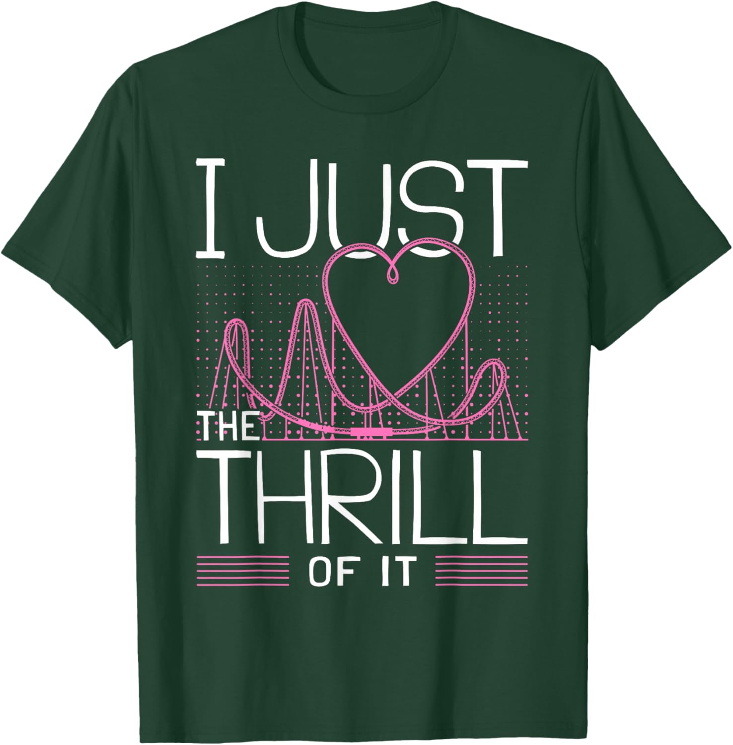 I Love Rollercoasters I Girl Roller Coaster T-Shirt - T-Shirt | Forest