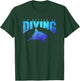 I'D RATHER BE DIVING Shark Beach Lover Snorkel Scuba Diver T-Shirt - T-Shirt | Forest