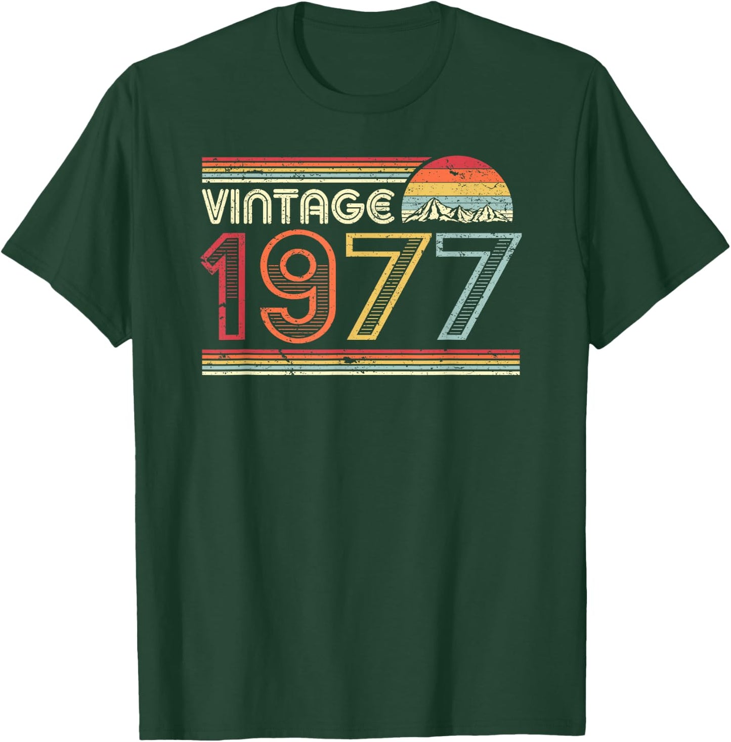 1977 Vintage Shirt, Birthday Gift . Retro Style T-Shirt - T-Shirt | Forest