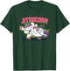 Funny Jiu Jitsu Cute Unicorn Self Defense T-Shirt - T-Shirt | Forest