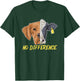 No Difference Vegan Vegetarian Gift Cow Dog Animal Lover Women Girls Kids T-Shirt - T-Shirt | Forest