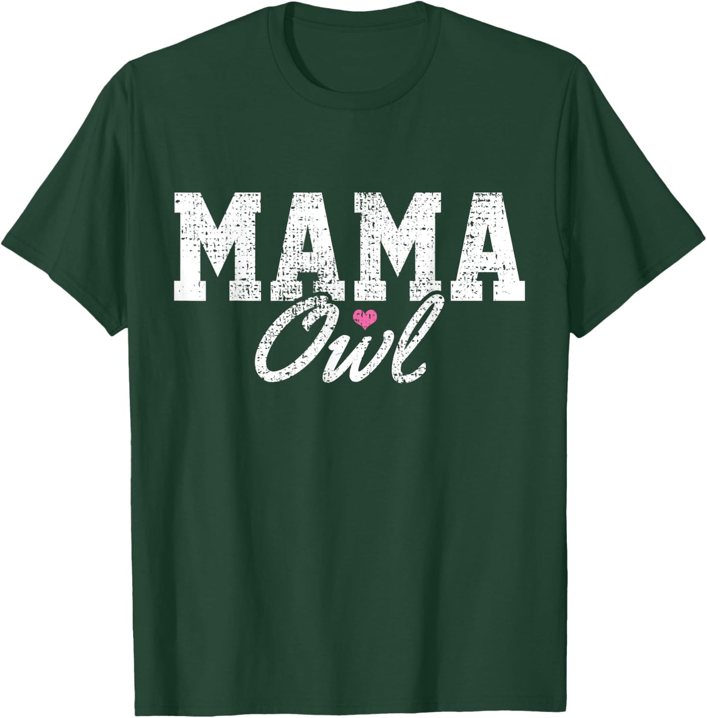 Mama Owl Vintage Mom Mothers Day Gift T-Shirt - T-Shirt | Forest