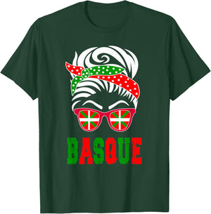 Basque country flag Basque girl T-Shirt - T-Shirt | Forest