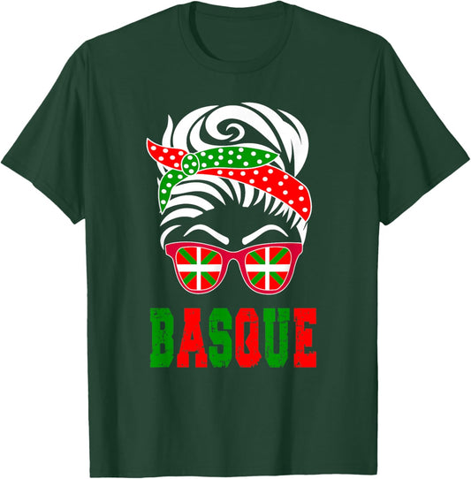 Basque country flag Basque girl T-Shirt - T-Shirt | Forest