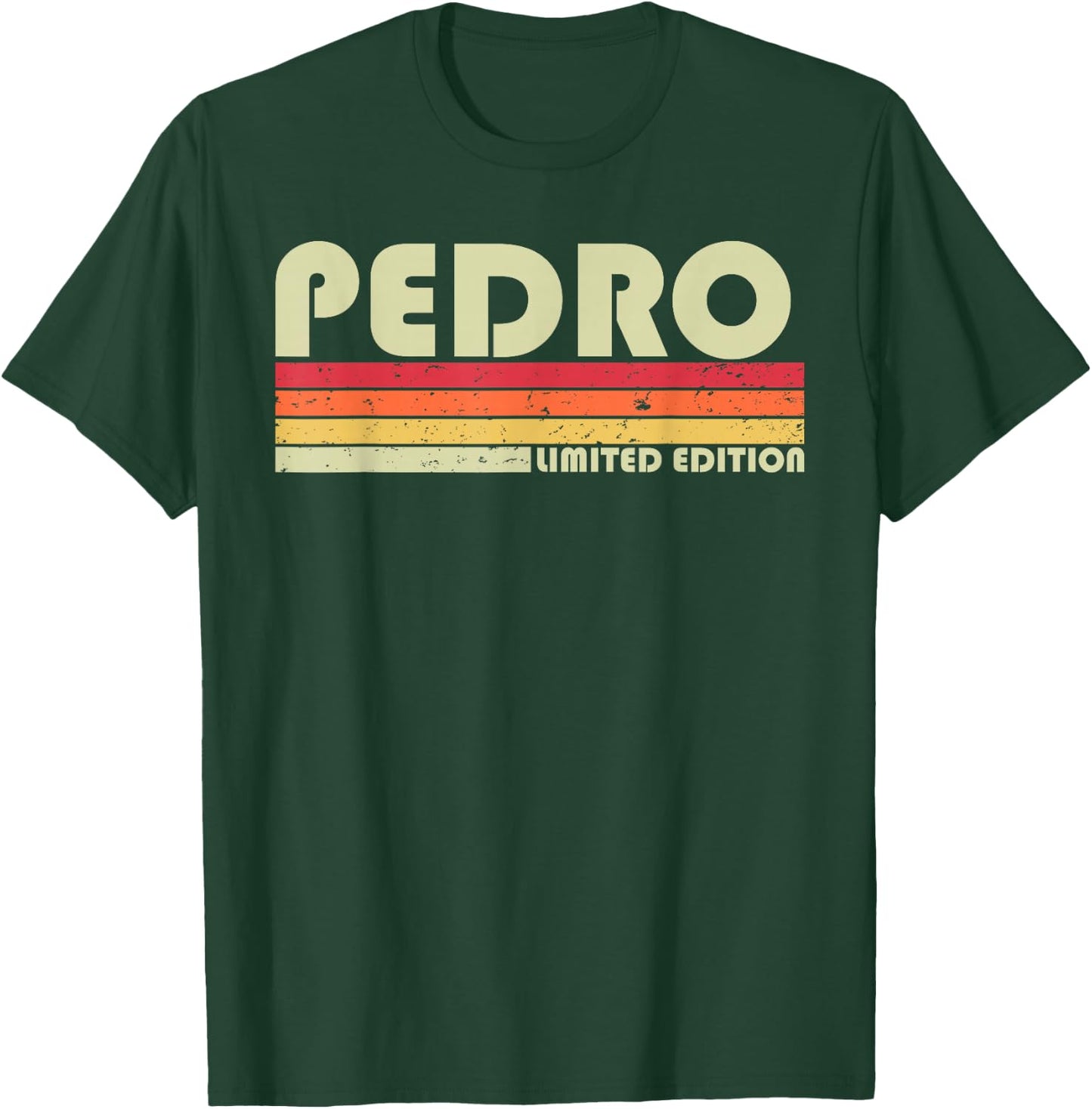 Pedro Gift Name Personalized Funny Retro Vintage Birthday T-Shirt - T-Shirt | Forest