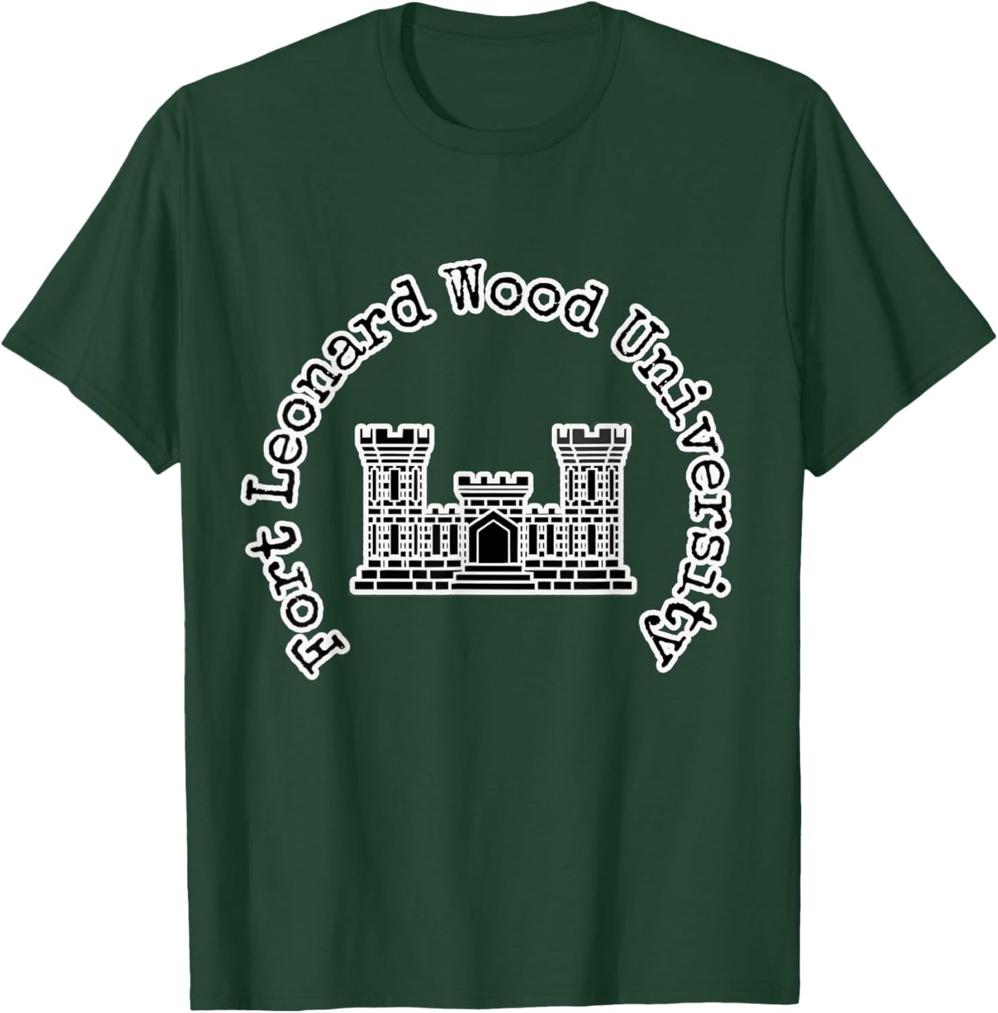 Army Corp of Engineers Badge - Fort Leonard Wood University T-Shirt - T-Shirt | Forest