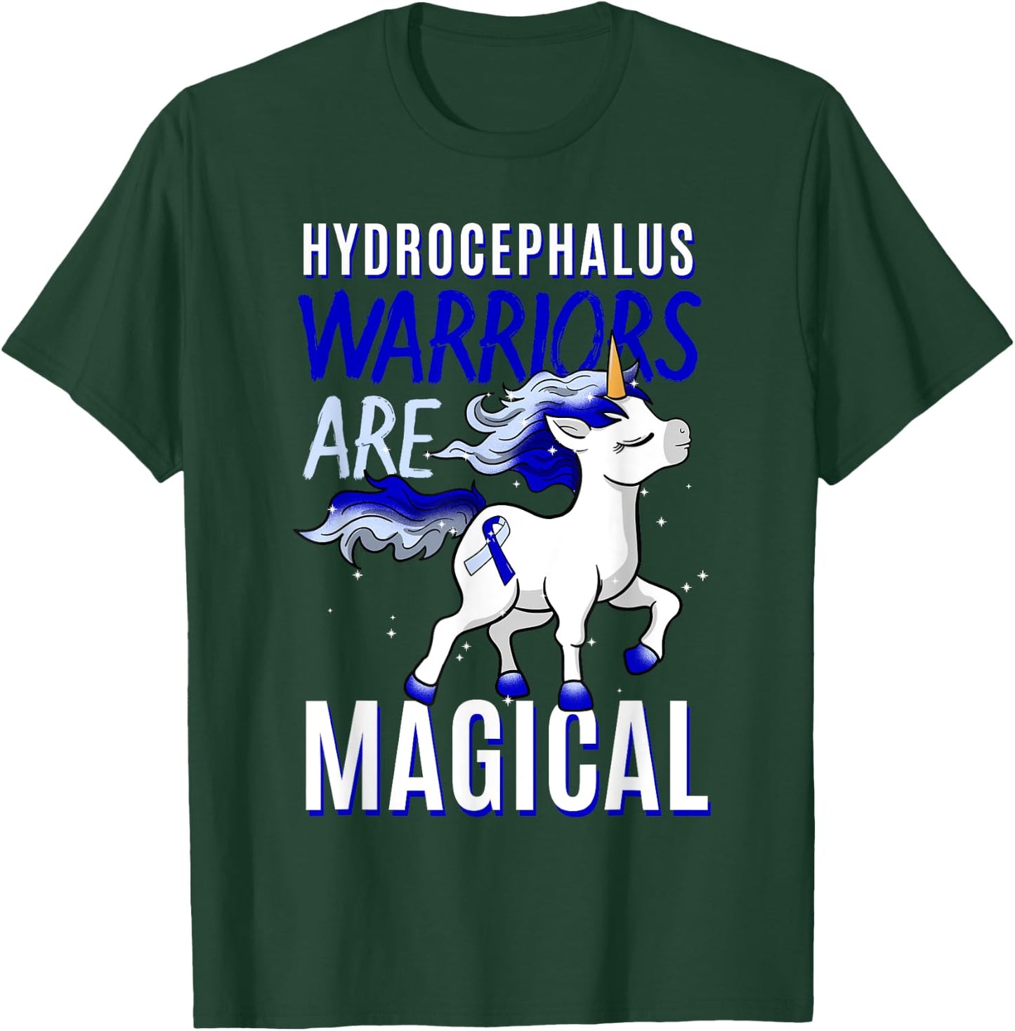 Hydrocephalus Awareness Supporter Water On The Brain Gift T-Shirt - T-Shirt | Forest