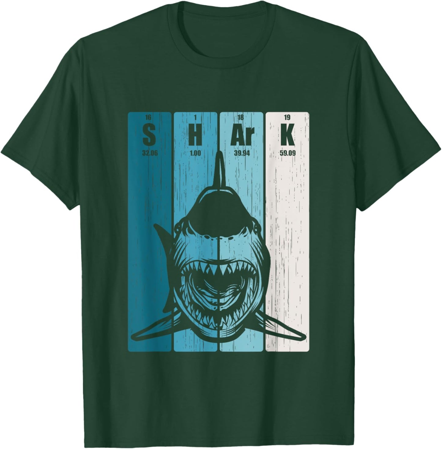Funny Shark Periodic Table of Elements Shirt Shark Biologist T-Shirt - T-Shirt | Forest