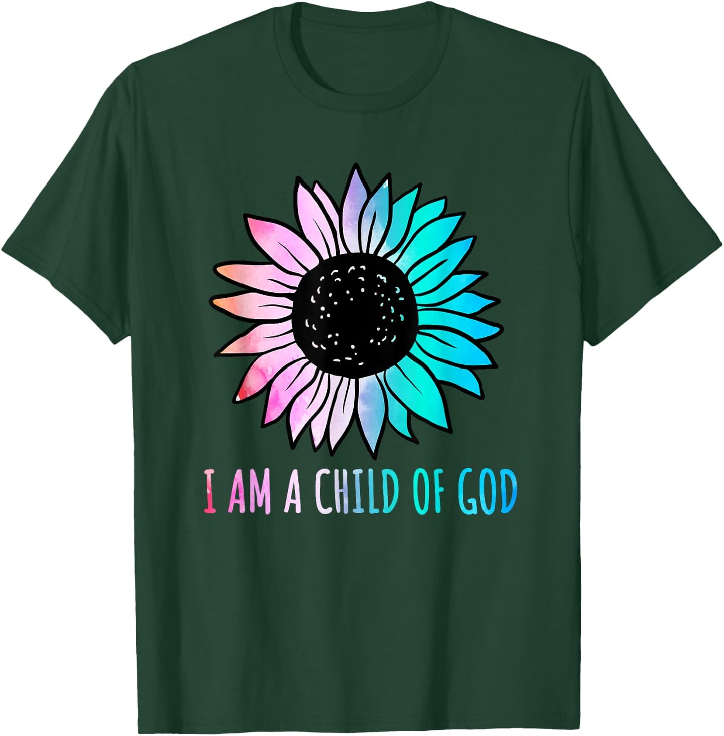 Cute Christian Salvation Quote Gift I Am a Child of God T-Shirt - T-Shirt | Forest