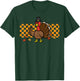 Thanksgiving Turkey Peace Retro Goovy Fall Men Women Kids T-Shirt - T-Shirt | Forest