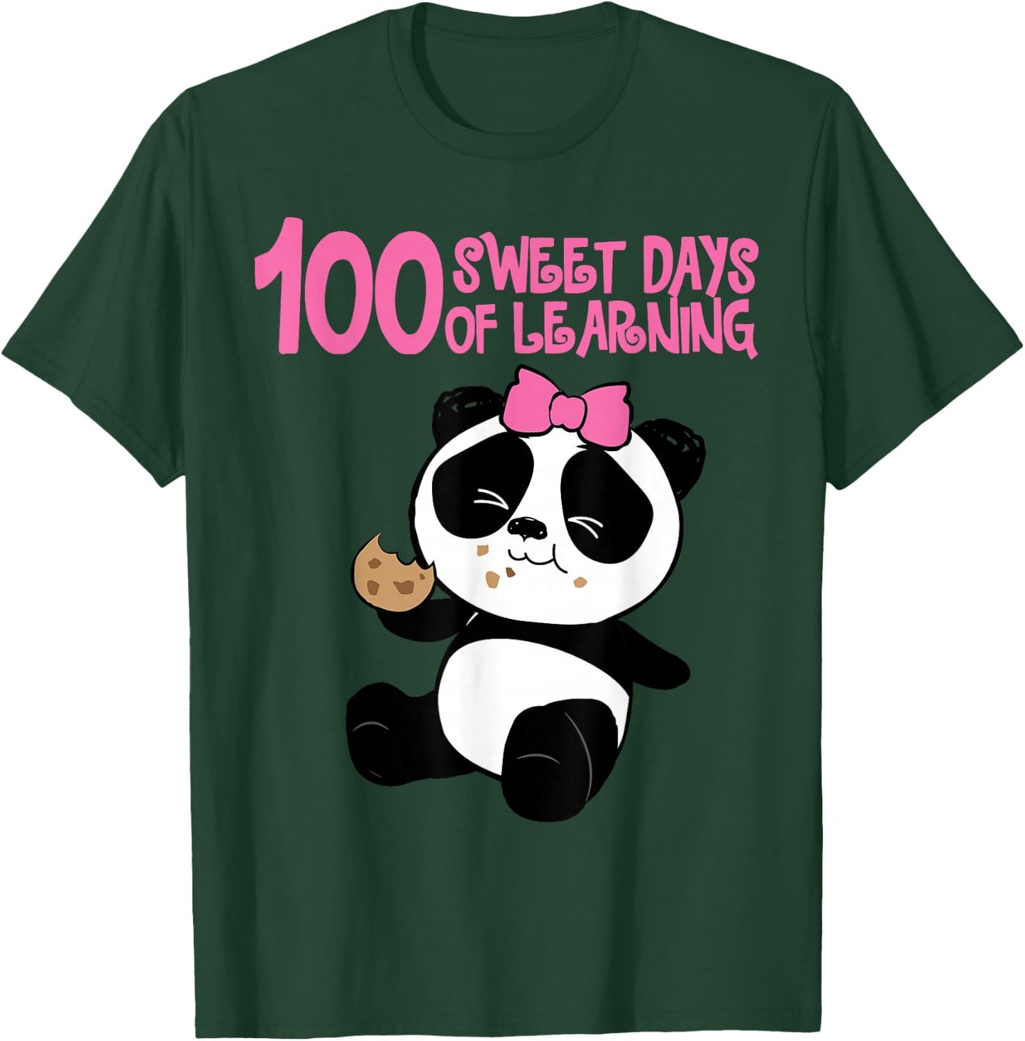 100 Shoulder Days - Kawaii Panda Girl T-Shirt - T-Shirt | Forest