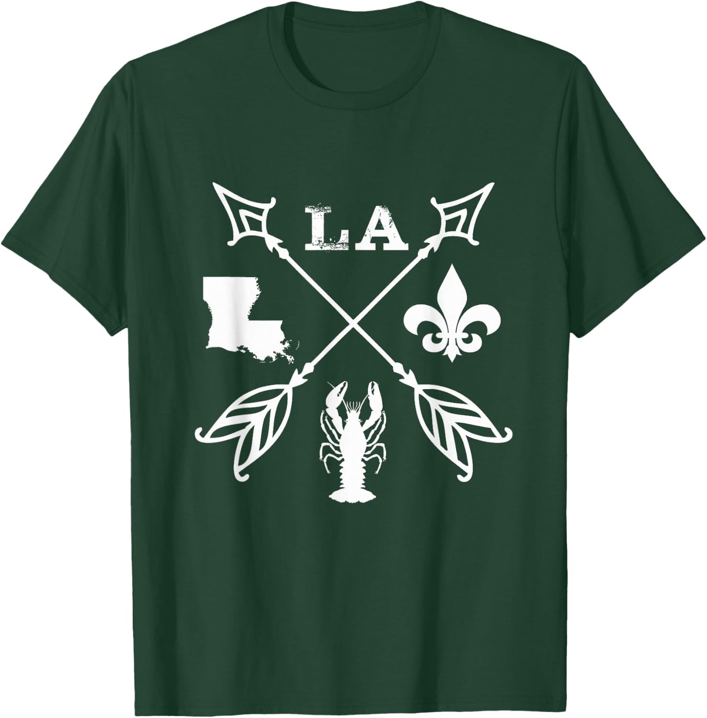 Louisiana Arrow t Shirt New Orleans Mardi Gras T-Shirt - T-Shirt | Forest