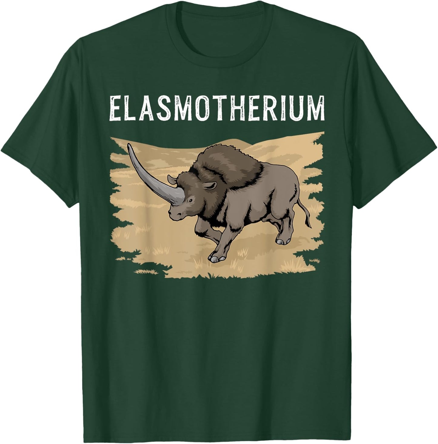 Elasmotherium Piacenzian Sibiricum Extinct Rhinocerus T-Shirt - T-Shirt | Forest