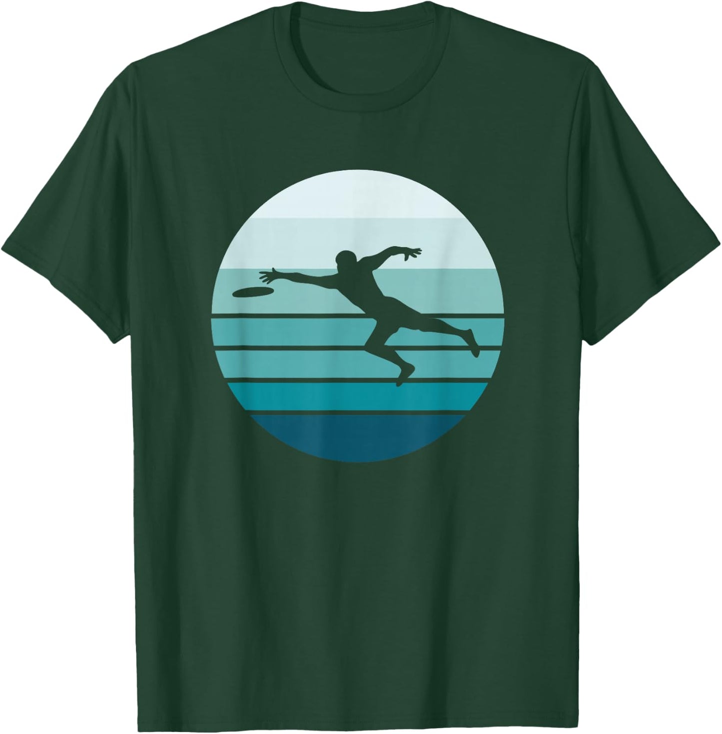 Ultimate Frisbee Player, Retro style T-Shirt - T-Shirt | Forest