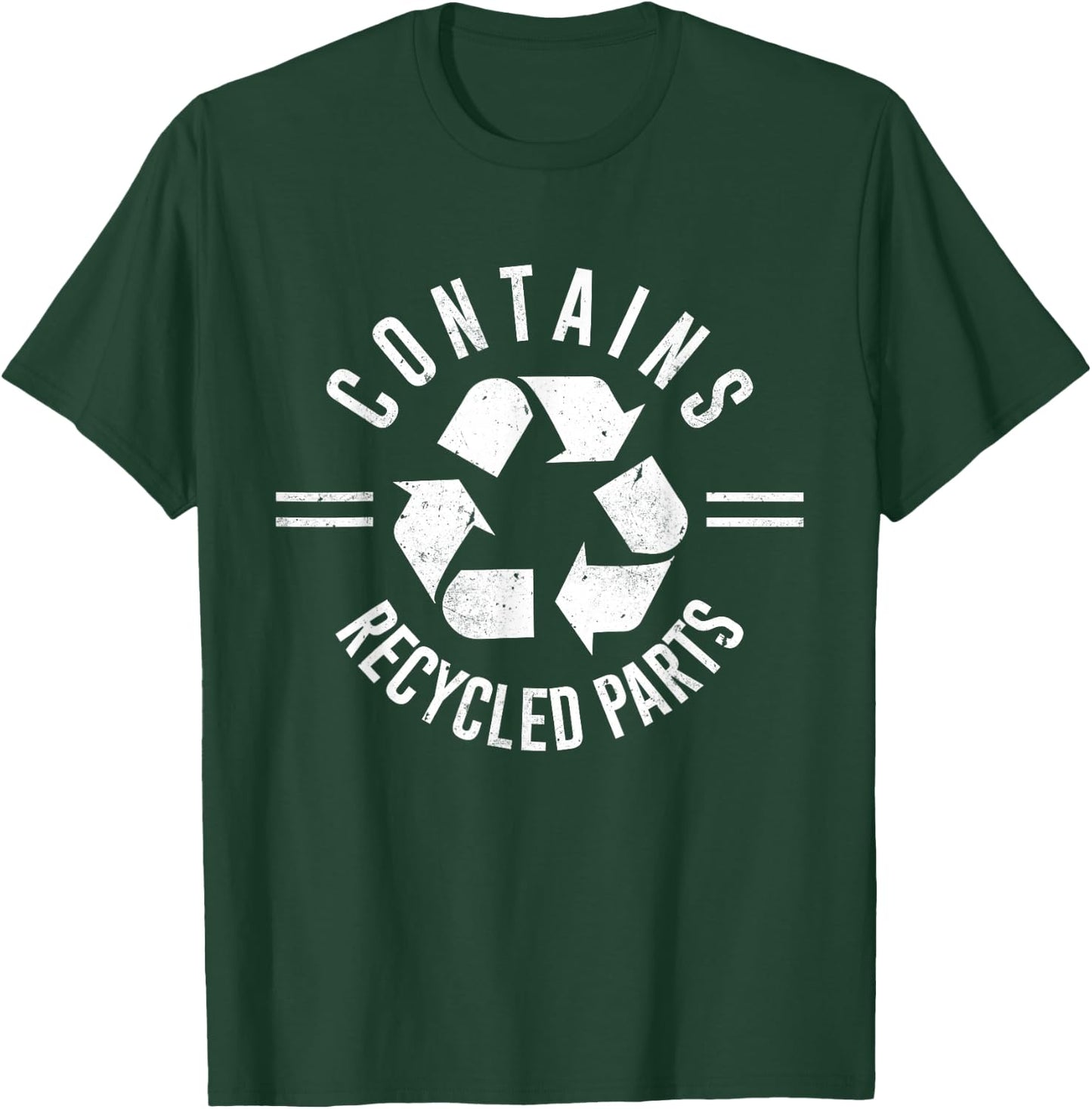 Contains Recycled Parts Black Classic Fit T-Shirt - T-Shirt | Forest