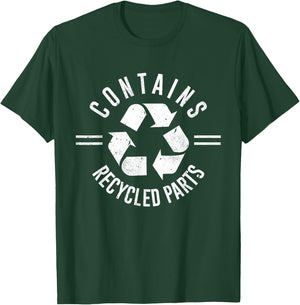 Contains Recycled Parts Black Classic Fit T-Shirt - T-Shirt | Forest