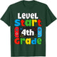 4th Grade Level Start First Day of 4th Grade Gaming T-Shirt - T-Shirt | Forest