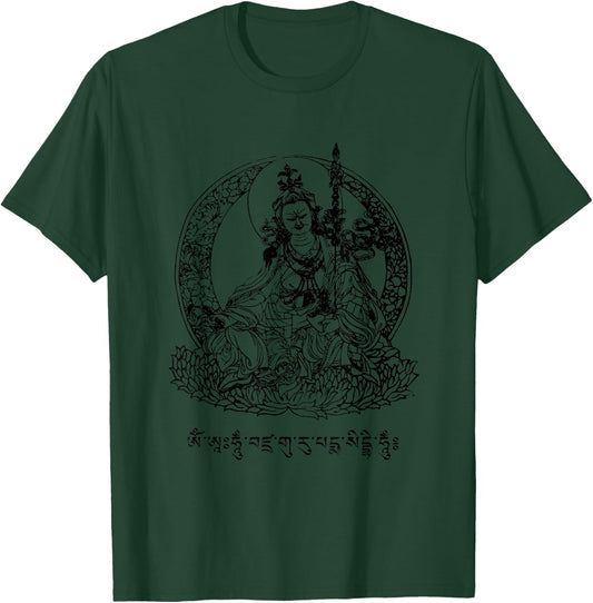 Padmasambhava Guru Rinpoche Tibetan Buddha Mantra Buddhist T-Shirt - T-Shirt | Forest