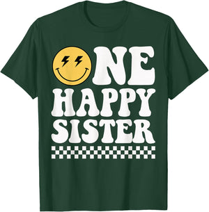 One Happy Dude Sister 1st Birthday Family Matching T-Shirt - T-Shirt | Forest