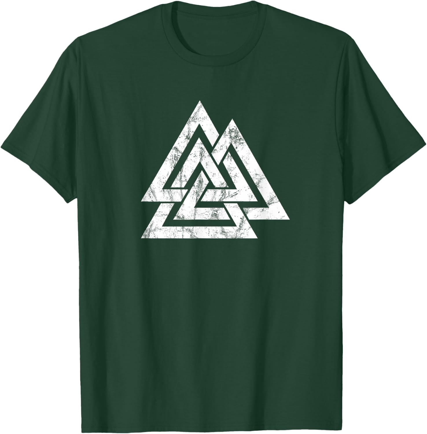 Valknut, Odin, Viking Symbol, Pagan Nordic Germanic T-Shirt - T-Shirt | Forest