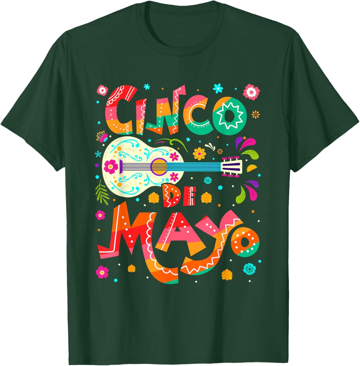 Cinco De Mayo Mexican Fiesta 5 De Mayo T-Shirt - T-Shirt | Forest