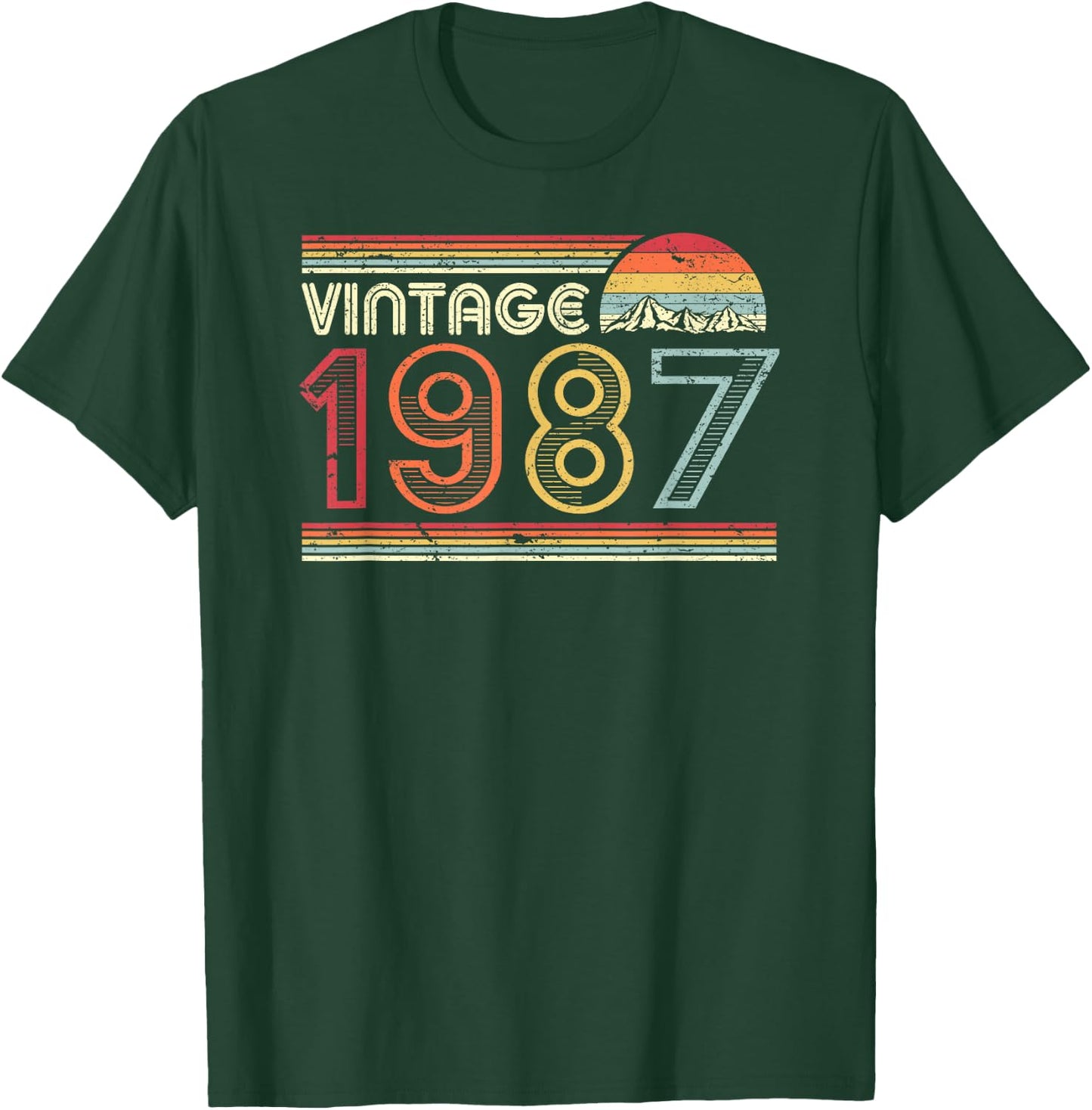 1987 Vintage Shirt, Birthday Gift . Retro Style T-Shirt - T-Shirt | Forest