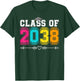 First Day Of School Class Of 2038 Graduation Grow With Me T-Shirt - T-Shirt | Forest