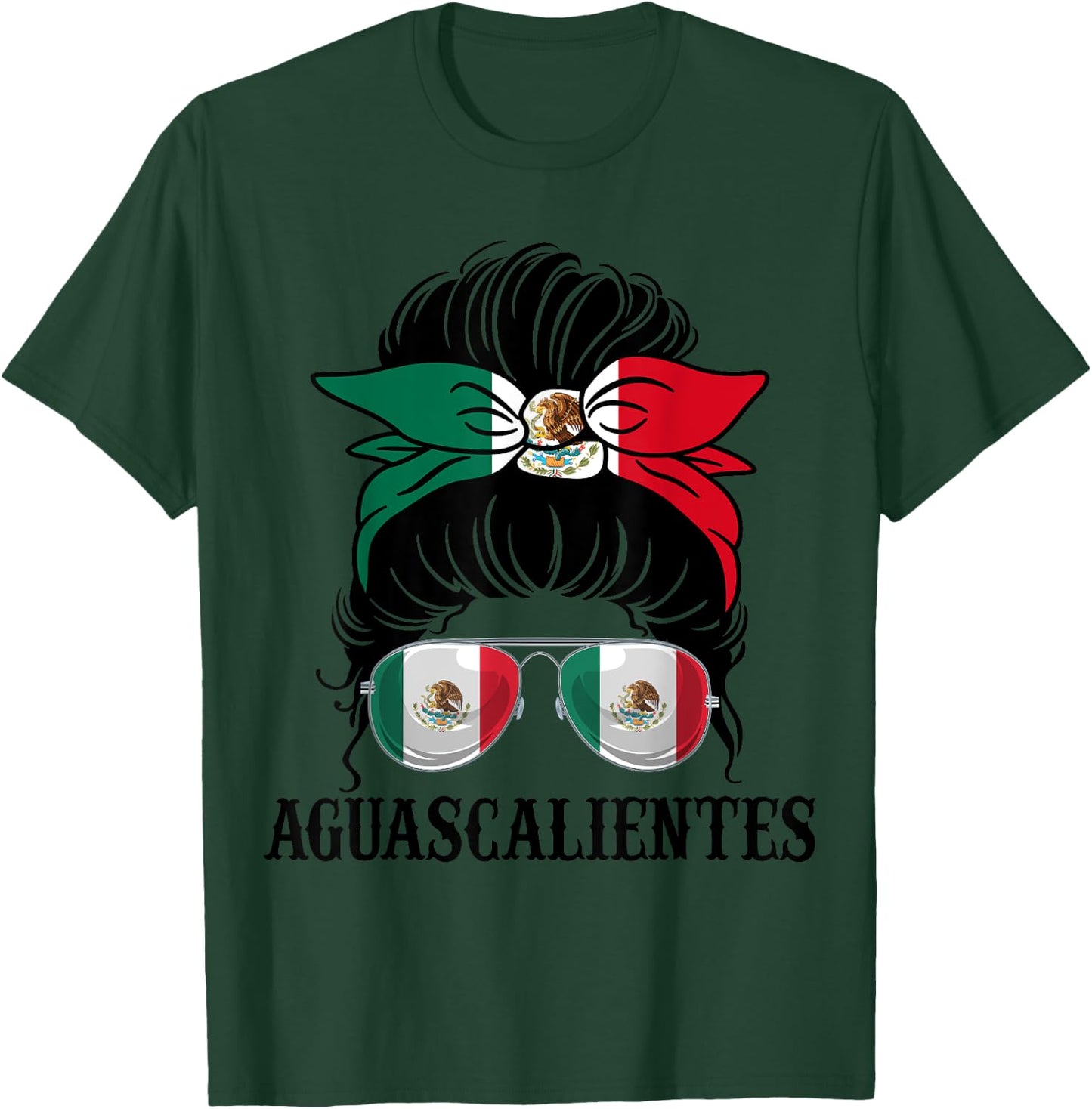 Aguascalientes Mexico Pride Mexican Flag State T-Shirt - T-Shirt | Forest