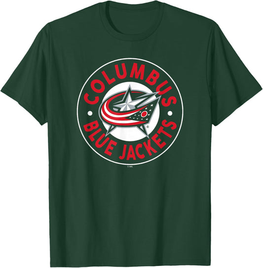 Columbus Blue Jackets Symbol Navy Officially Licensed T-Shirt - T-Shirt | Forest