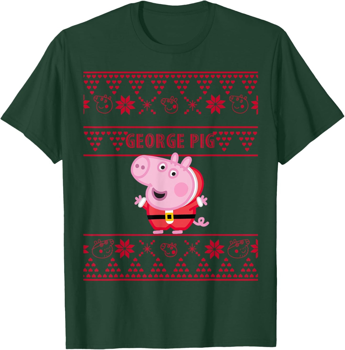 Peppa Pig - George Pig Ugly Christmas T-Shirt - T-Shirt | Forest