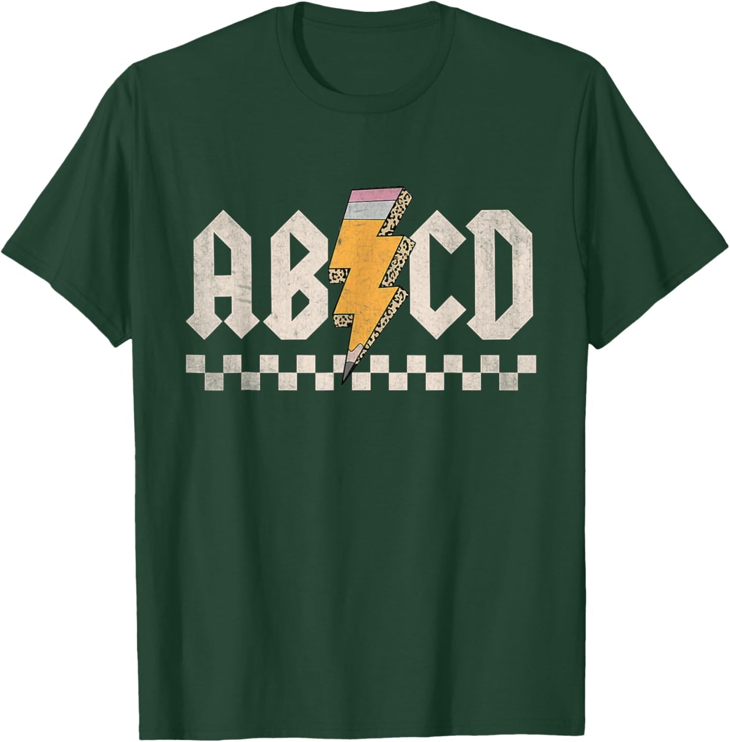 ABCD Back In Class First Day Back To School Teacher Student T-Shirt - T-Shirt | Forest