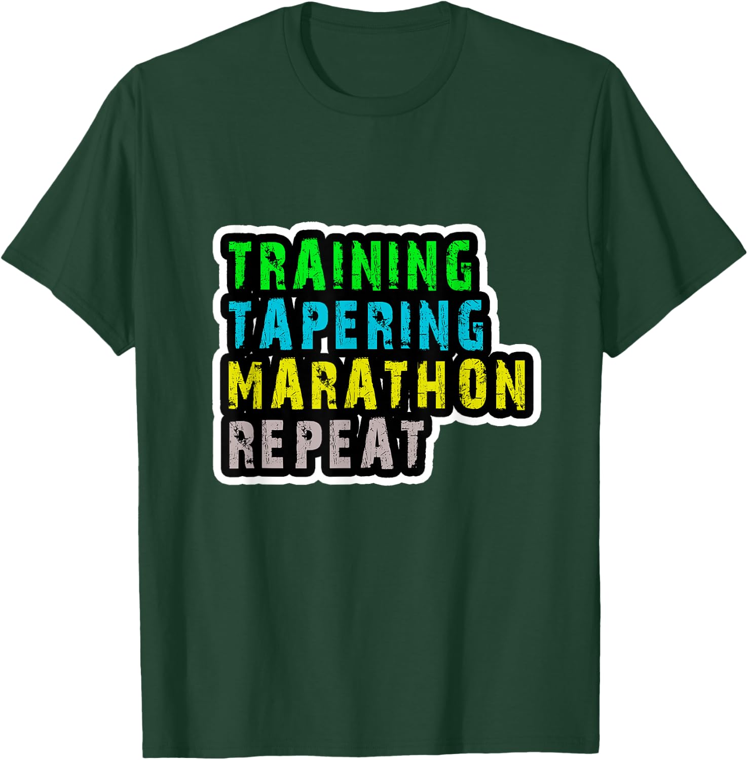 Run Marathon 26.2 for Marathon Finisher T-Shirt - T-Shirt | Forest