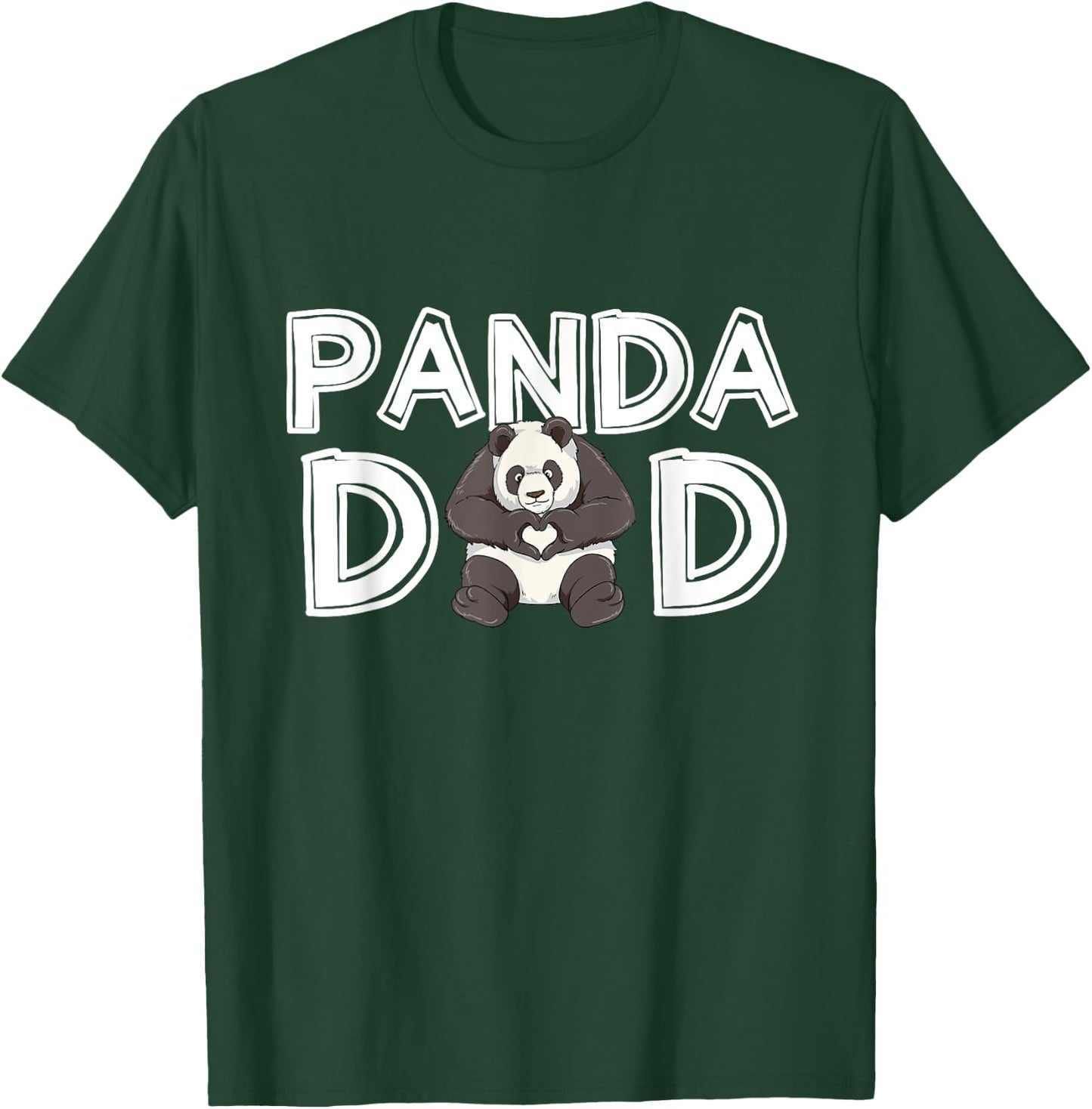 Panda Dad Daddy Father's Day Gift Panda T-Shirt - T-Shirt | Forest
