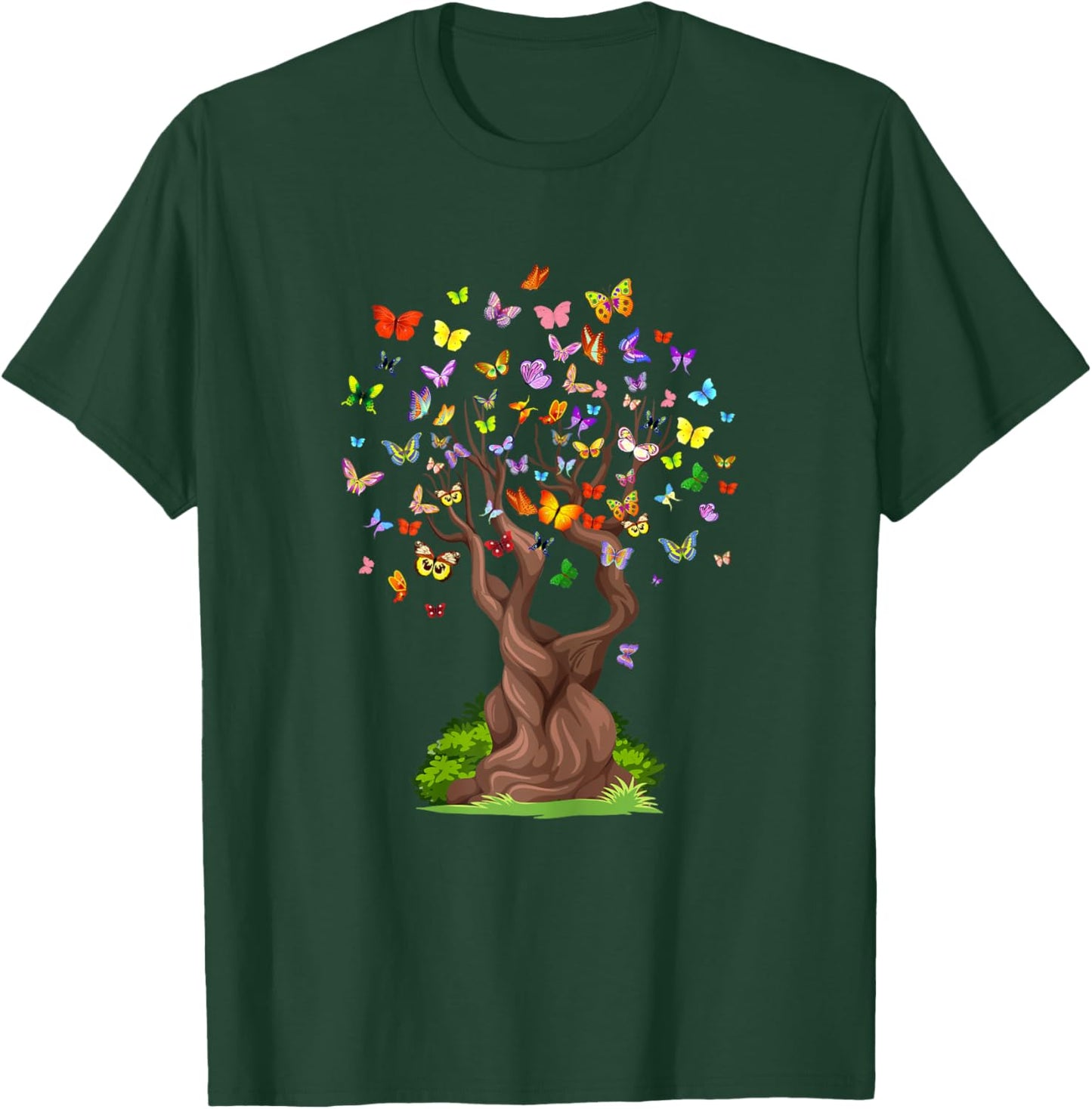 ButterflyTree Beautiful Nature Lover Butterfly T-Shirt - T-Shirt | Forest